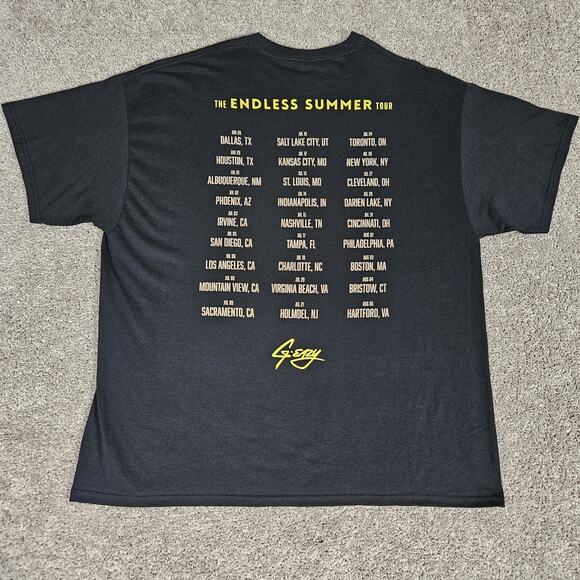 G-Eazy Shirt Adult 2XL Black T-Shirt The Endless Summer Tour Rapper - Picture 2 of 5